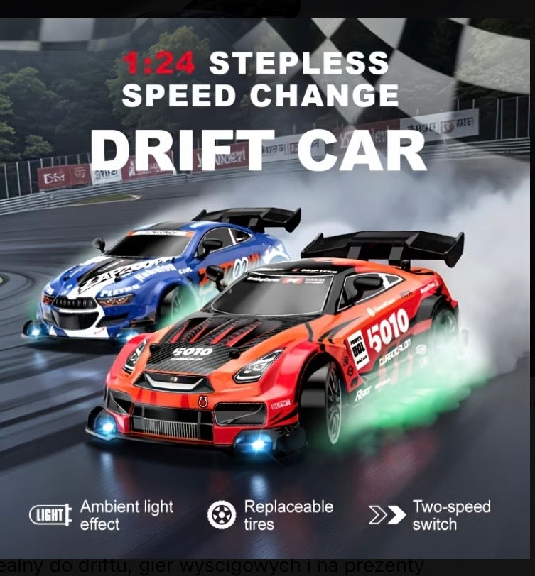 Samochód do driftu RC 4WD w skali 1:24,